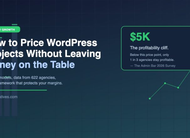 How to price WordPress projects - agency pricing data showing the $5K profitability cliff